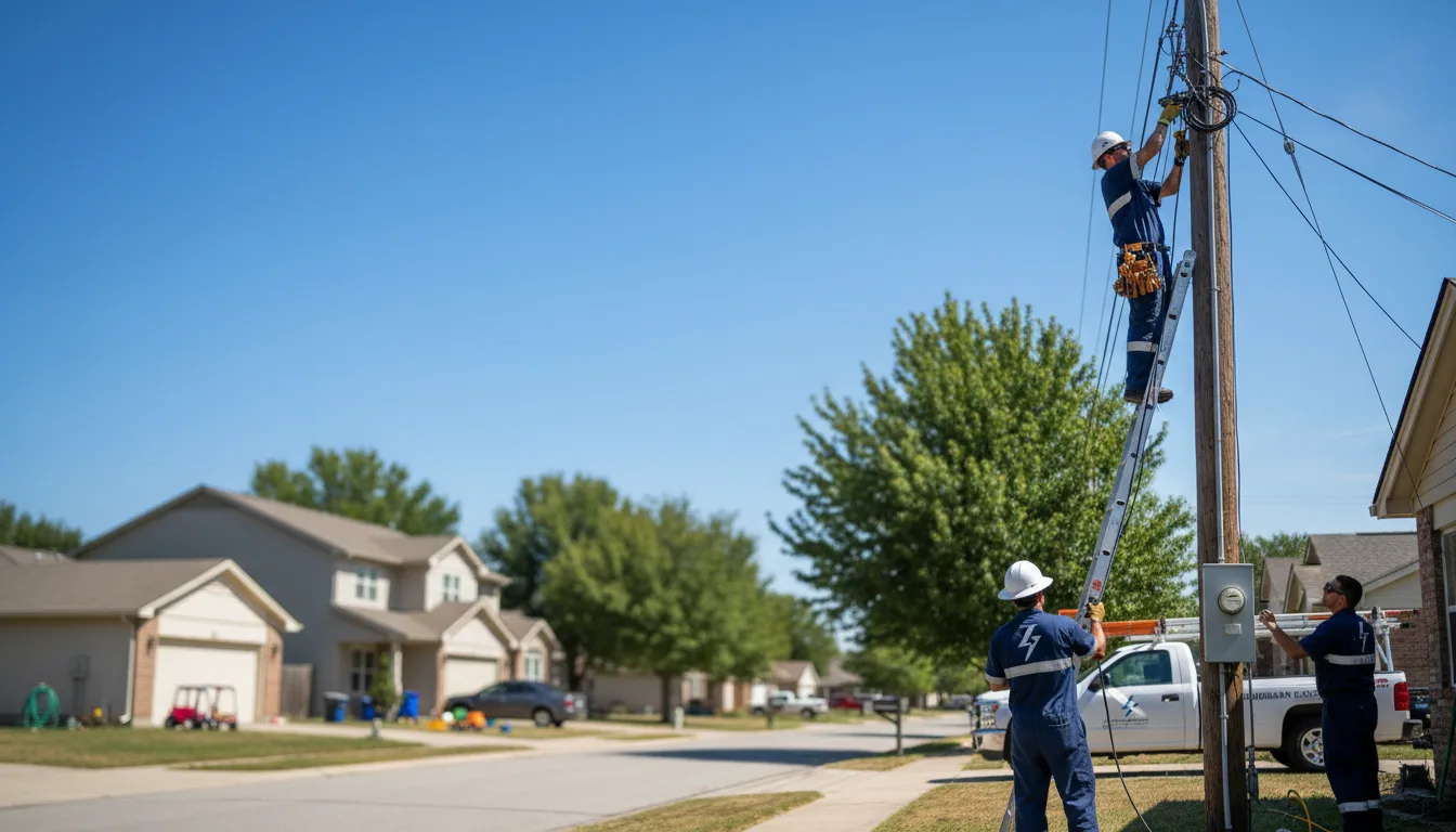 Residential electrician providing installation services in Parker, ID